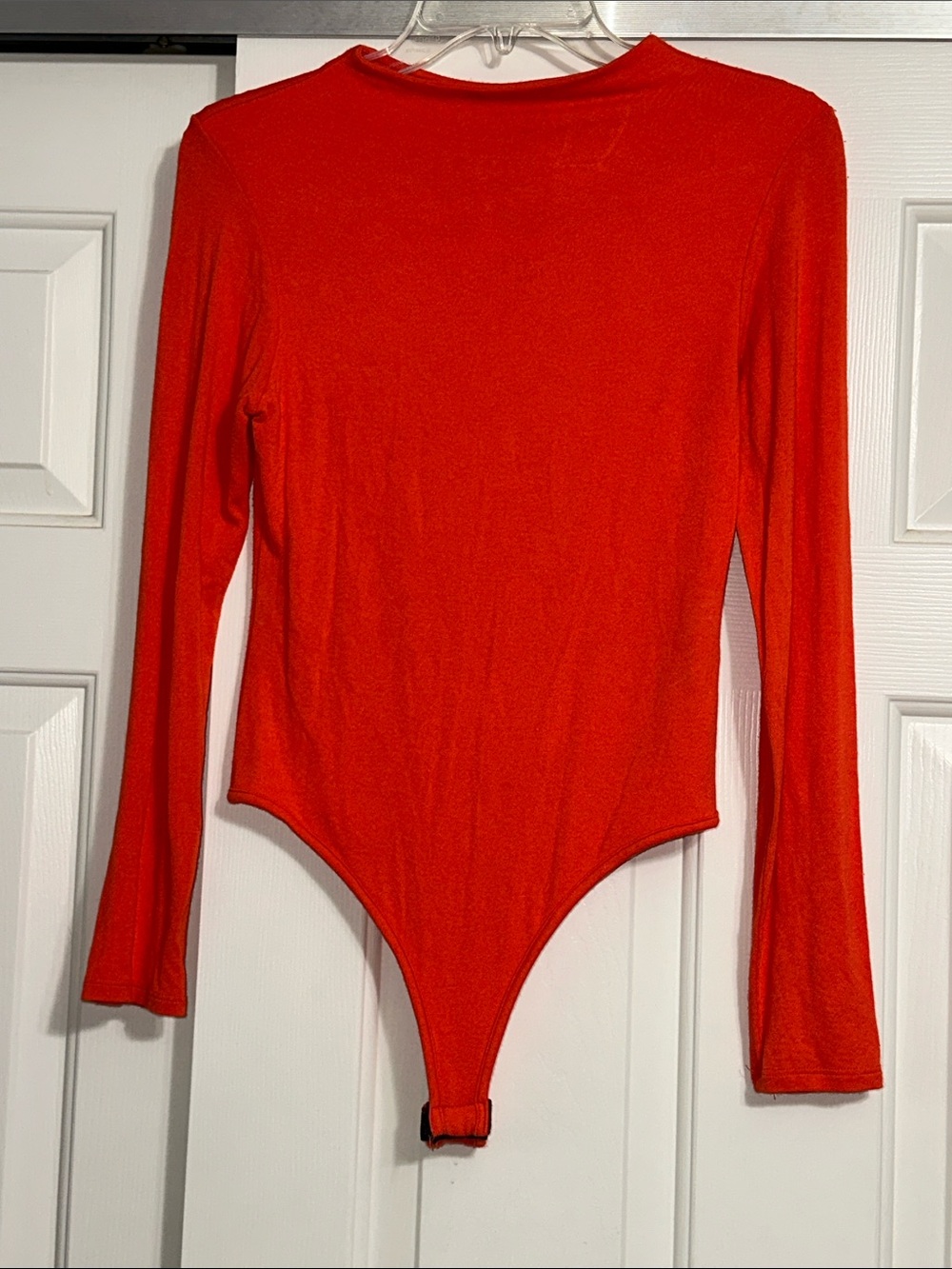 naked wardrobe Orange Long-Sleeve One-Piece Bodysuit
